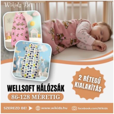 Hálózsák  wellsoft 2 rétegű 86-140 méretig