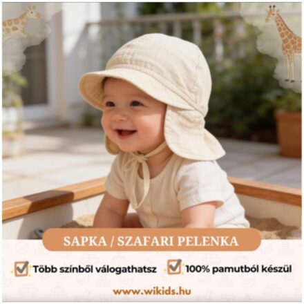 Sapka / szafari pelenka 40-54 méretig