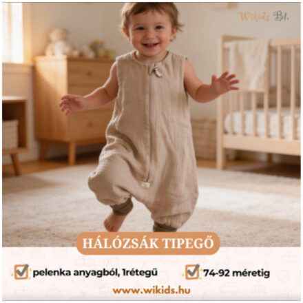 Hálózsák tipegő pelenka anyagból 1rétegű 74-92 méretig