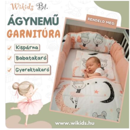 Ágynemű 3.r.garnitúra balerinás
